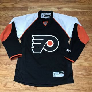 Reebok Black Philadelphia Flyers Nhl Hockey Jersey Small S