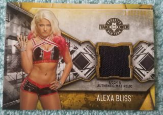 Alexa Bliss Authentic Nxt Takeover Mat Relic 146/199 Brooklyn Ny Wwe