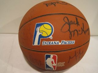 Indiana Pacers Signed Basketball / 1981 - 82 Nba Herb Williams,  Billy Knight,