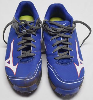 Willson Contreras Game Cleats Mizuno Great Use Size 11.  5 Chicago Cubs Jw396