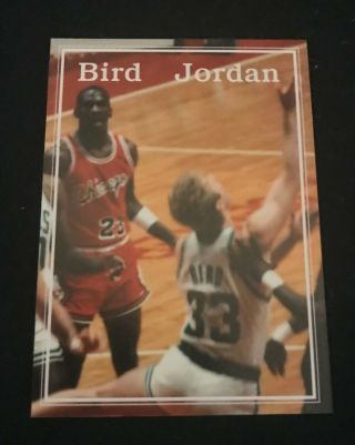 Michael Jordan Larry Bird 1986 Limited Insert Celtics Bulls Nba Short Print Rc