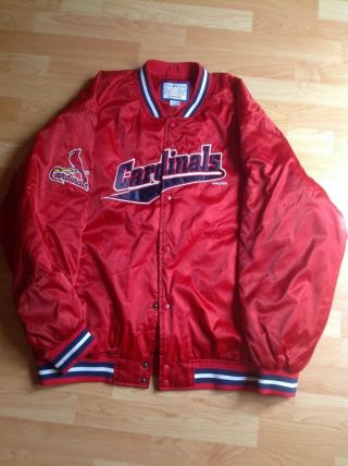 Vintage St.  Louis Cardinals Starter Snap Jacket Mlb 1999 Xl