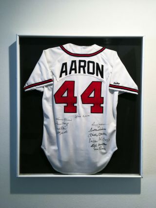 500 Home Run Club Signed Hank Aaron Jersey Mickey Mantle Ted Williams 11 Sigs