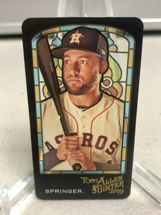2019 Topps Allen & Ginter Stained Glass Mini George Springer Astros 30