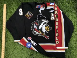 Bakersfield Condors Hans Benson ECHL Game Worn Jersey Size 52 NHL Hockey 3