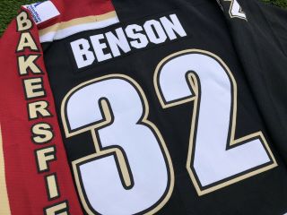 Bakersfield Condors Hans Benson ECHL Game Worn Jersey Size 52 NHL Hockey 8