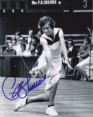 Tennis Pro Pam Shriver Signed Photo 8x10