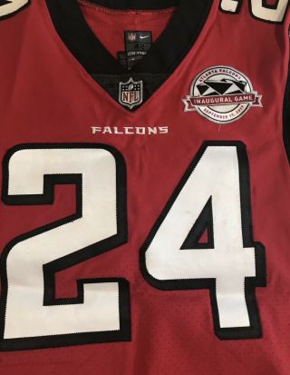 Devonta Freeman Falcons Game Worn Jersey 9/17/17 - Inaugural Patch - 2 TD’s - Team 4