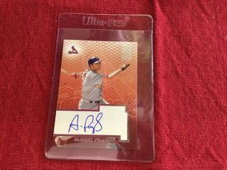 Albert Pujols Autographed Topps Card