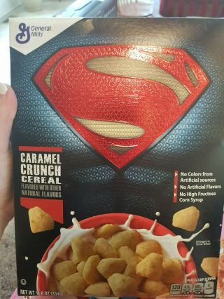 Superman Collectible Cereal Box - Batman Vs.  Superman - Nib