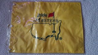 2006 Unsigned Masters Flag - Phil Mickelson 
