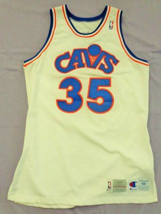 $50 Price Cut Danny Ferry 1993 - 94 Game Worn Cleveland Cavaliers Jersey