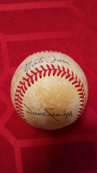 Monte Irvin Willie Stargell Hand Signed Baseball Pittsburgh Pirates Ny Giants