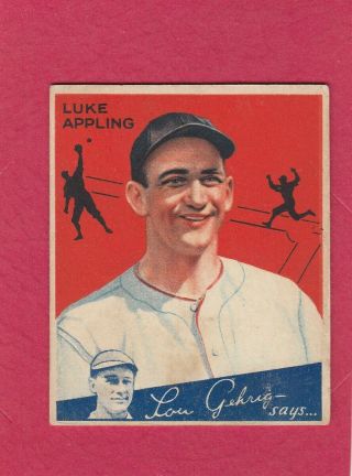 1934 World Wide Gum V354 Goudey Big League 84 Luke Appling
