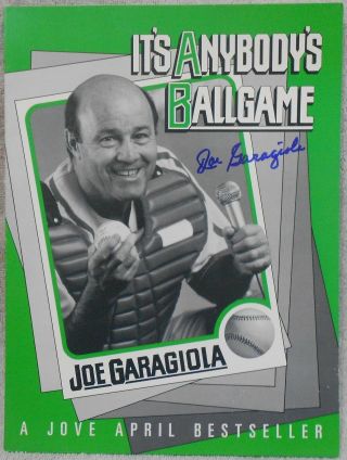 Joe Garagiola Signed " It 