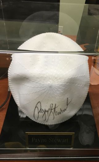 Payne Stewart Autographed Cap,  Never Worn,  In Display Box 25 To Charity.