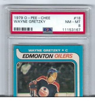 1979 Wayne Gretzky OPC RC PSA 8 Rookie Centered 3