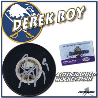 Derek Roy Signed Buffalo Sabres Puck - W/coa
