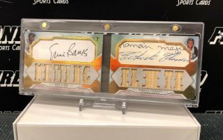 2018 Triple Threads Dual Cut Signature Relic Auto Ernie Banks Roberto Clemente
