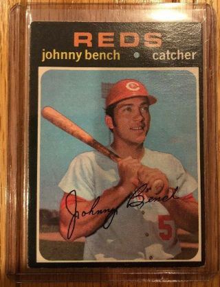 1971 O - Pee - Chee 250 Johnny Bench Cincinnati Reds Hof - See Scans