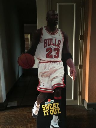 1993 Michael Jordan,  Gatorade 80 " Stand - Up Cardboard Figure