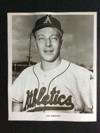 1958 8x10” B&w Photo Of Joe Demaestri Kansas City Athletics