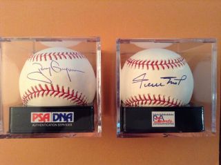 Willie Mays / Tony Gwynn Autographed Baseballs - Psa/dna Graded Gem 10