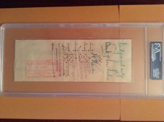 1935 Ty Cobb Signed Check - PSA/DNA Authenticated 3