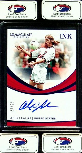 2018 - 19 Immaculate Soccer Ink Alexi Lalas Auto 25/25 United States [kd]