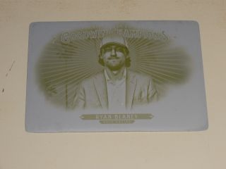 2018 Upper Deck Goodwin Champions Printing Plate Ryan Blaney 1/1
