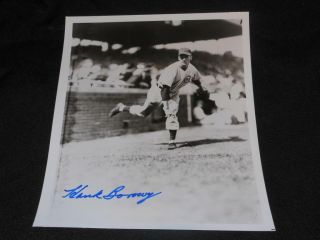 Chicago Cubs Hank Borowy D.  04 Signed 8x10 Authentic Autograph Vintage Photo Jb6