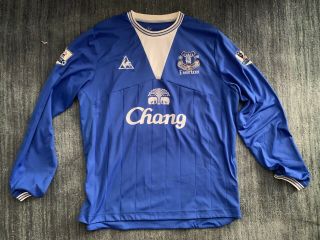 2009/10 Everton Fc Landon Donovan 9 Le Coq Sportif Soccer Shirt Jersey Men 