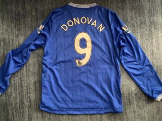 2009/10 EVERTON FC Landon Donovan 9 LE COQ SPORTIF SOCCER Shirt Jersey Men ' s XL 2