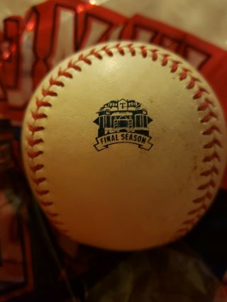 Texas Rangers Globe Life Park Final Season 2019 Game Baseball Ball