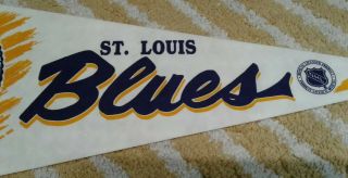 St.  Louis Blues Full Size NHL hockey Pennant 1992 NOS 3