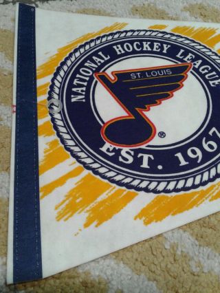 St.  Louis Blues Full Size NHL hockey Pennant 1992 NOS 5