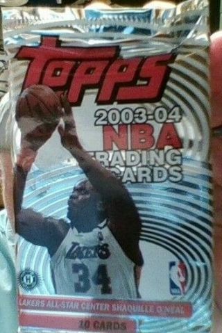 2003/04 Topps Basketball Hobby Pack Fresh From Box James,  Wade,  Boss Rc Year
