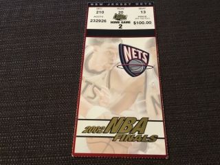 2002 Nba Finals Ticket Game 4 La Lakers Kobe Bryant Shaquille O’neal Clincher