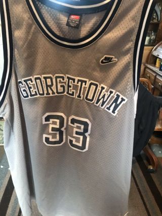 Patrick Ewing 33 Georgetown Hoyas College Jersey Sewn Basketball White Vintage
