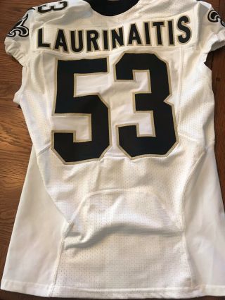James Laurinaitis 53 Game Issued Orleans Saints Jersey Ohio St.  Buckeyes