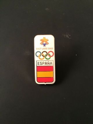 Noc Spain 2002 Salt Lake City Olympics Pin Enamel Espana