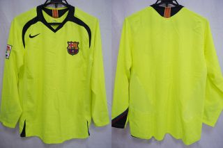 2005 - 2006 Fc Barcelona Barca Jersey Shirt Camiseta Away Nike Long Sleeve L/s M