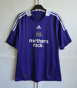 Newcastle United 2008 2009 Away Football Shirt Jersey Trikot Purple Adidas (l)