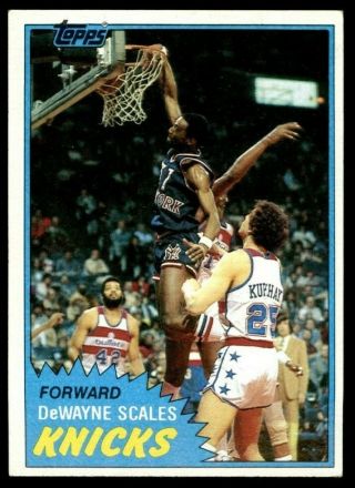 DEWAYNE SCALES 1980 - 81 Game Worn Knicks Jersey PHOTO - MATCH TO 1981 TOPPS CARD 3