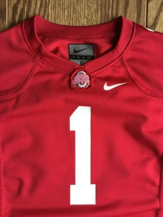 Nike Toddler SZ 5 Ohio State Buckeyes Football Home Jersey Number 1 5