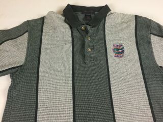 Florida Gators Polo Shirt Vtg Mens Large Black Gray Student Alumni Cotton Golf