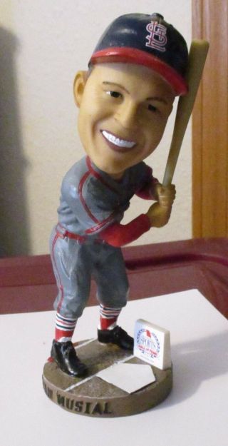 Stan Musial Missouri Sports Hall Of Fame Bobblehead.  Very Rare W/box.  Last One