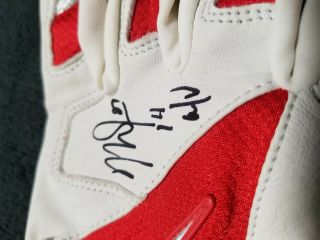 Mike Trout 2x Signed 2014 MVP ALL STAR Game NIKE Batting Gloves Angel ' s 12