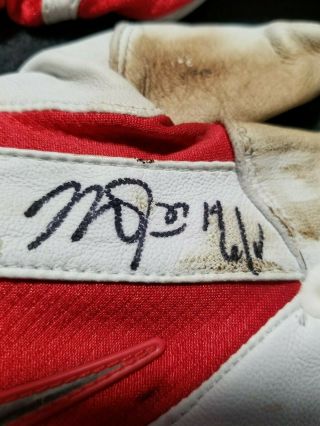 Mike Trout 2x Signed 2014 MVP ALL STAR Game NIKE Batting Gloves Angel ' s 9