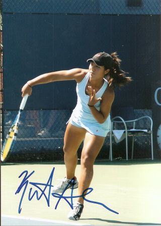Kristie Ahn Tennis 5x7 Photo Signed Auto